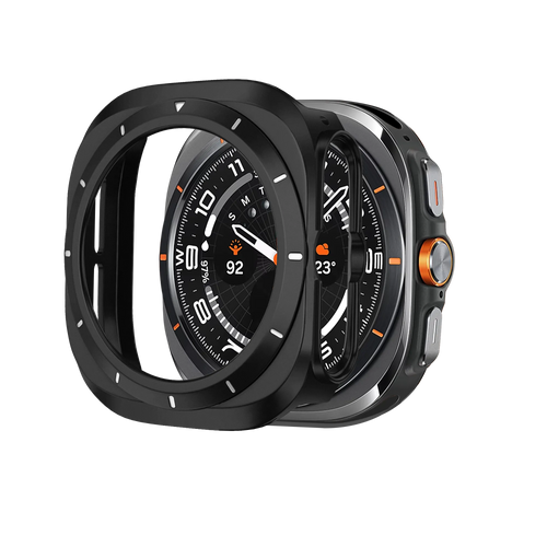 Bandz Funda PC bisel Samsung Galaxy Watch Ultra (negro /blanco)