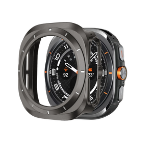 Bandz Funda PC bisel Samsung Galaxy Watch Ultra (gris titanio /blanco)