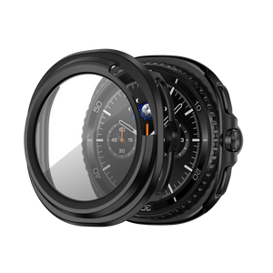 Bandz Samsung Galaxy Watch 8 Classic PC Cover with Glass (Black)