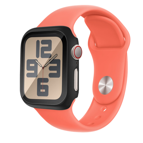 Bandz Funda PC con vidrio Apple Watch 10 & 11 (negro)