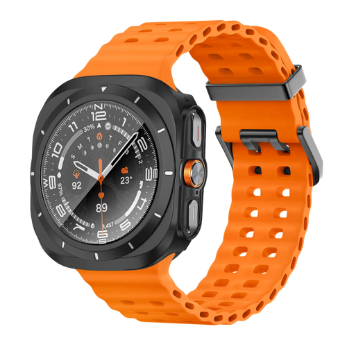 Bandz Funda PC bisel Samsung Galaxy Watch Ultra (negro /blanco)