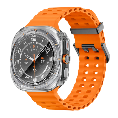 Bandz Funda PC con vidrio Samsung Galaxy Watch Ultra (transparente)