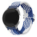 Correa de nylon trenzado Samsung Galaxy Watch 4 Classic 42mm (azul/blanco)