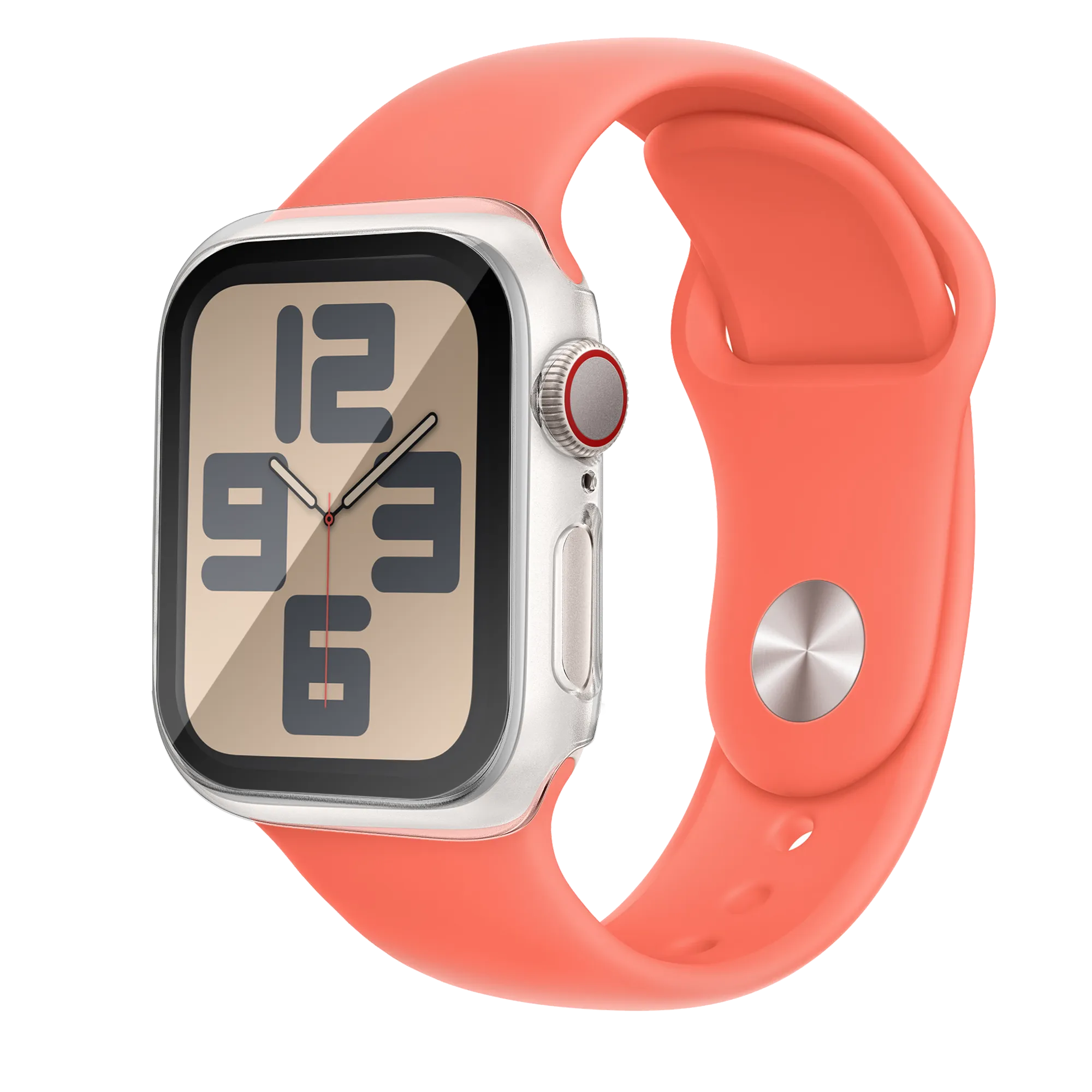 Bandz Funda PC con vidrio Apple Watch 10/11 (transparente)