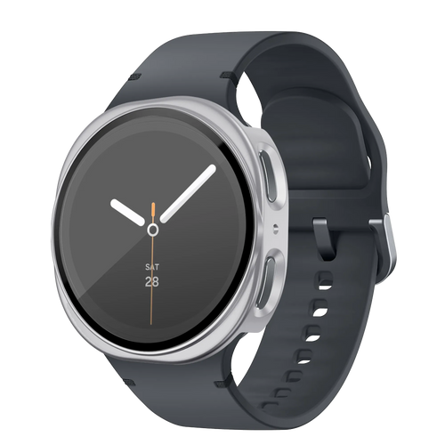 Bandz Funda PC con vidrio Samsung Galaxy Watch 8 - 44mm (plateado)