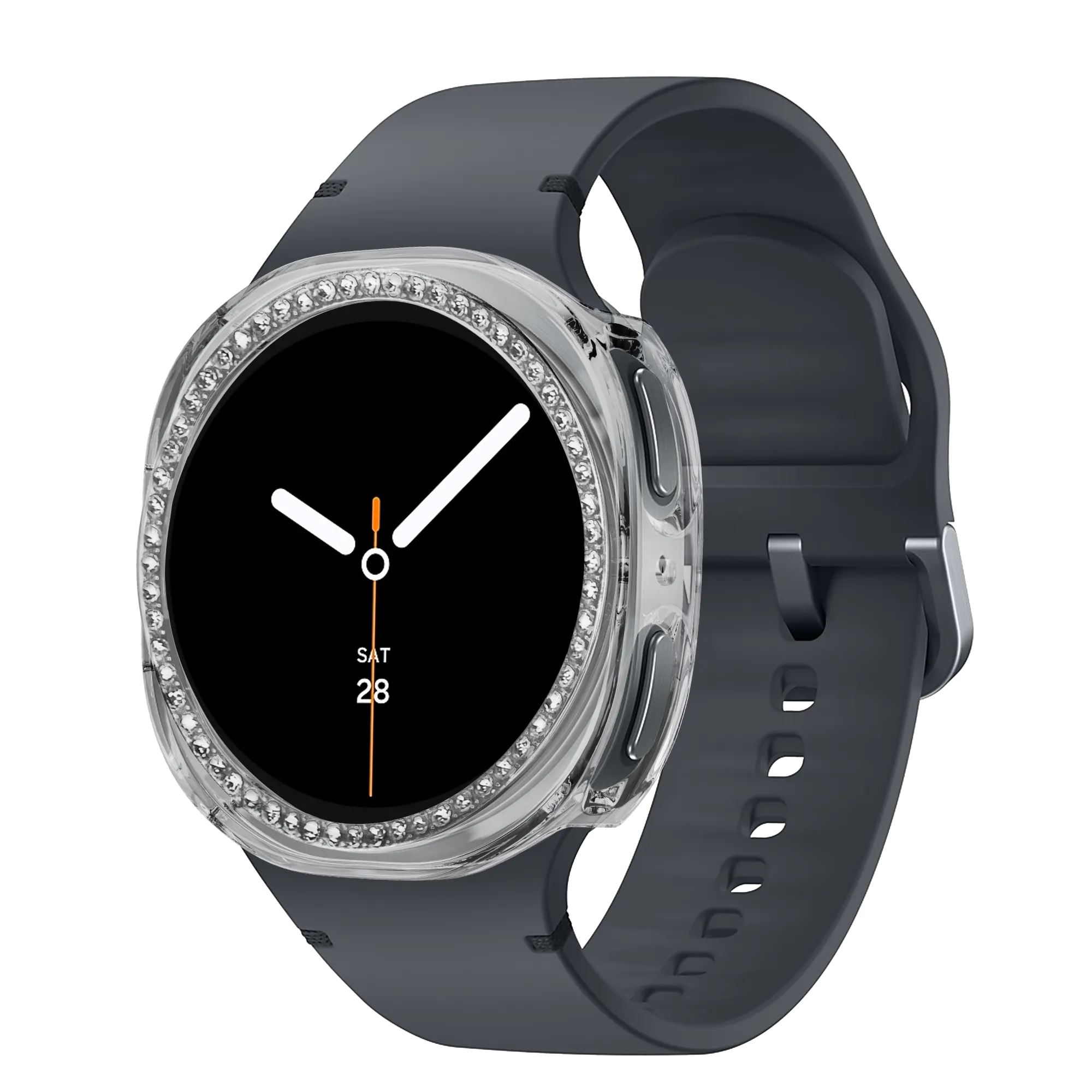 Bandz Funda PC Diamante Samsung Galaxy Watch 8 - 40mm (transparente)