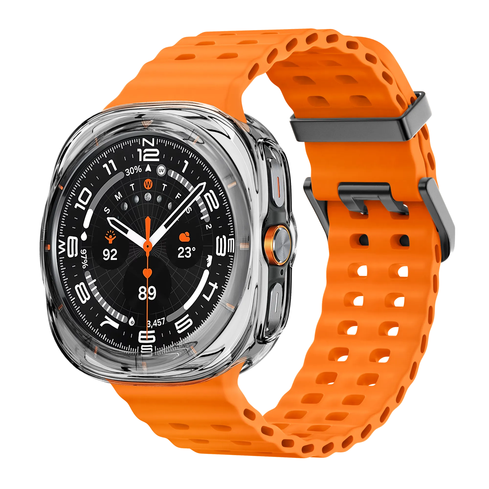 Bandz Funda TPU galvanizado Samsung Galaxy Watch Ultra (transparente)