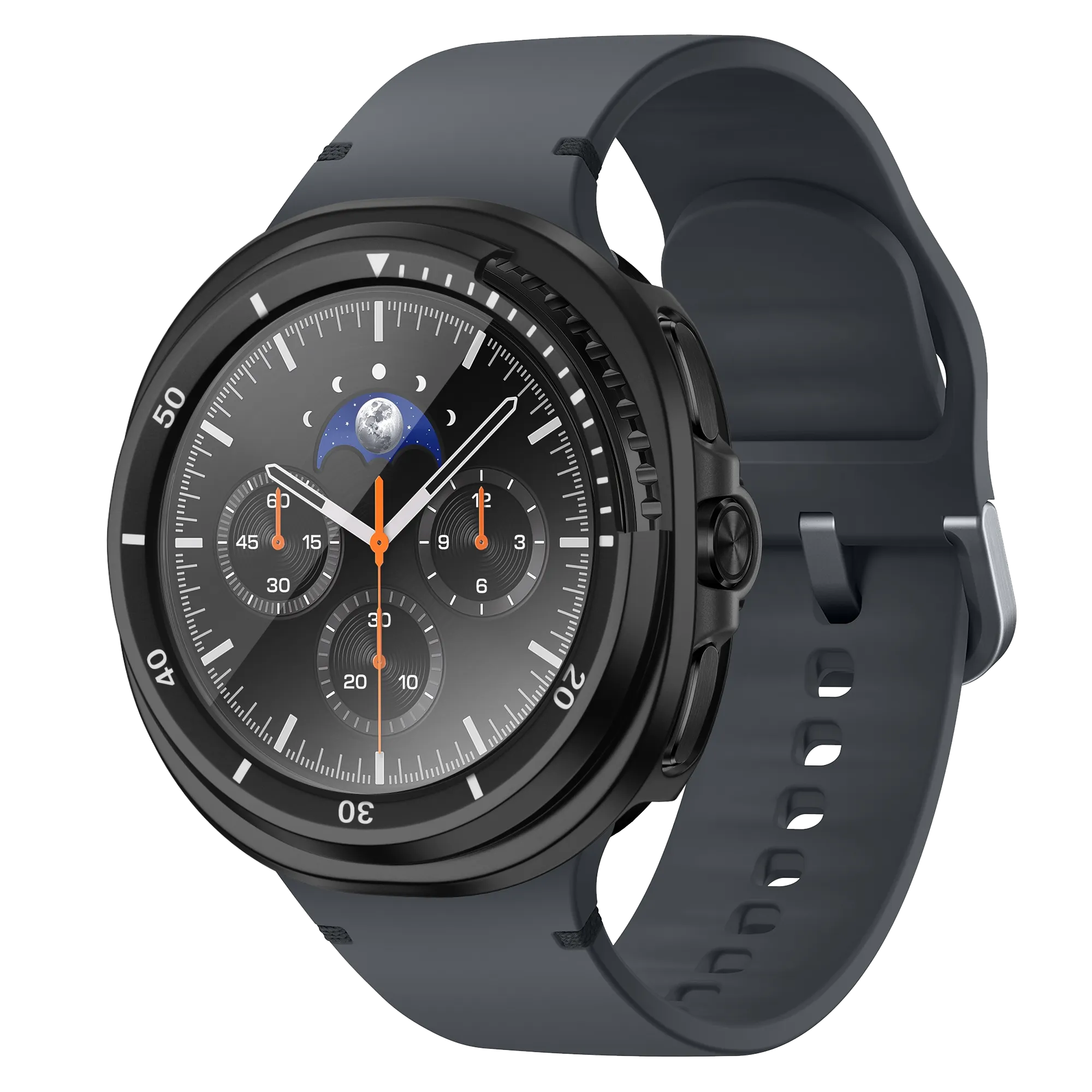 Bandz Funda Bezel con vidrio Samsung Galaxy Watch 8 Classic (negro/blanco)