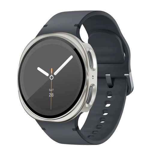Bandz Funda PC con vidrio Samsung Galaxy Watch 8 - 40mm (blanco estrella)