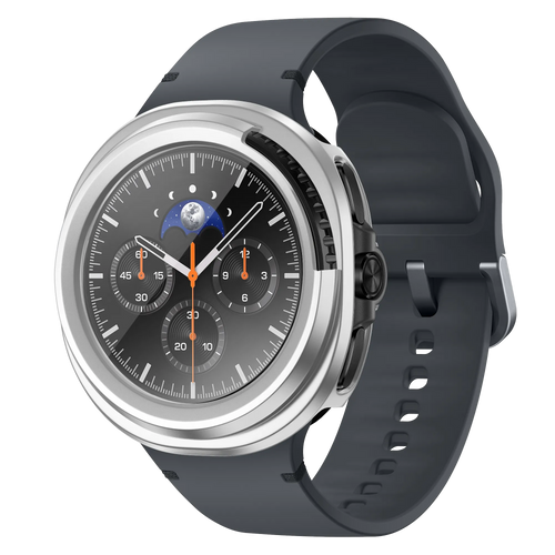 Bandz Funda PC con vidrio Samsung Galaxy Watch 8 Classic (plateado)