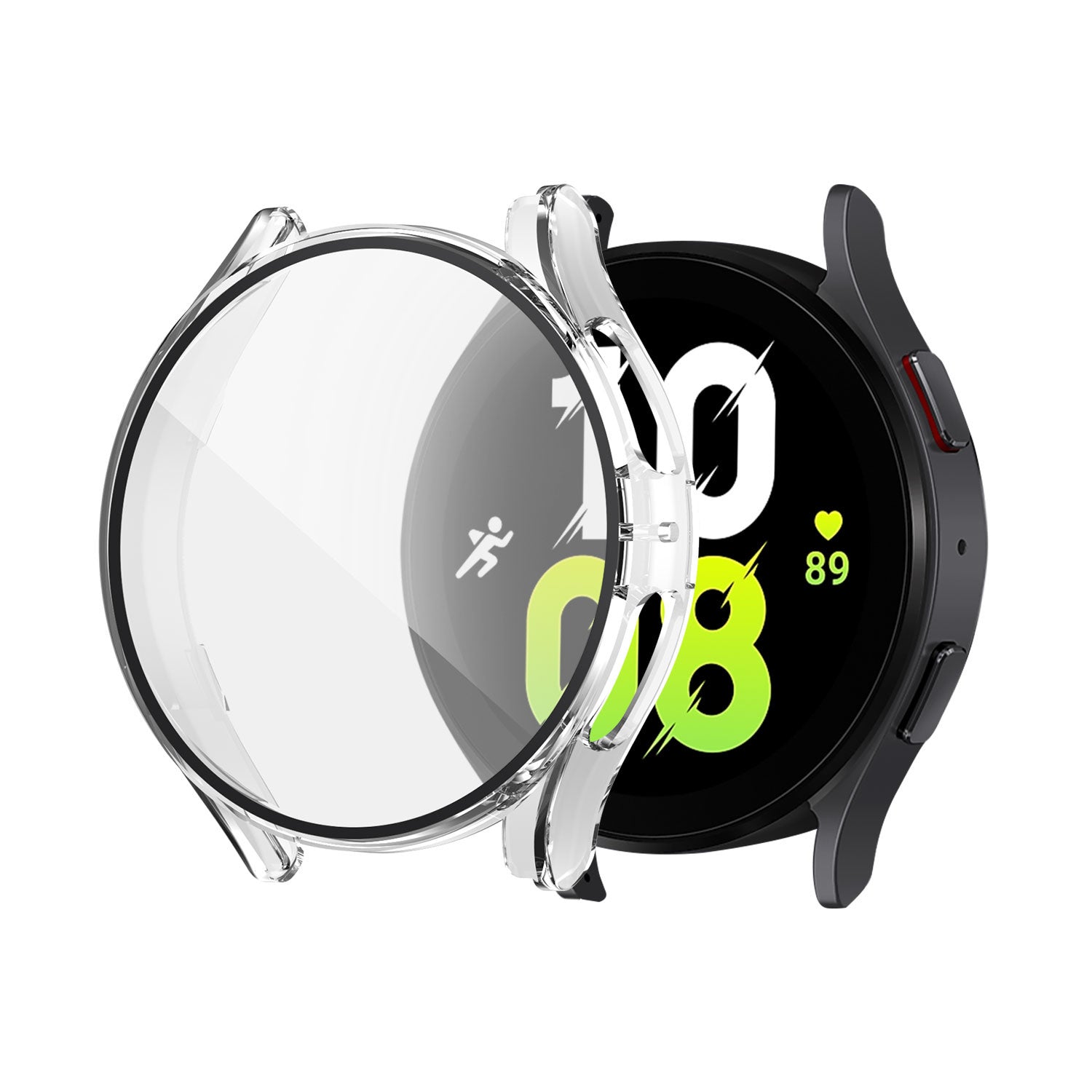 Funda rígida con vidrio para Samsung Galaxy Watch 5 de 44 mm