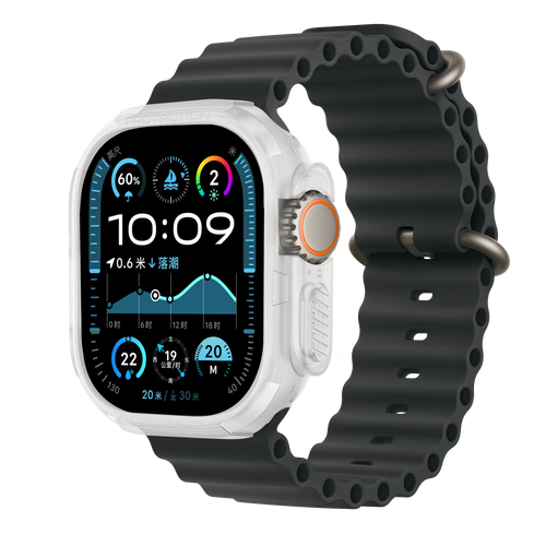 Bandz Apple Watch Ultra - 49mm Rugged TPU Case (Transparent)