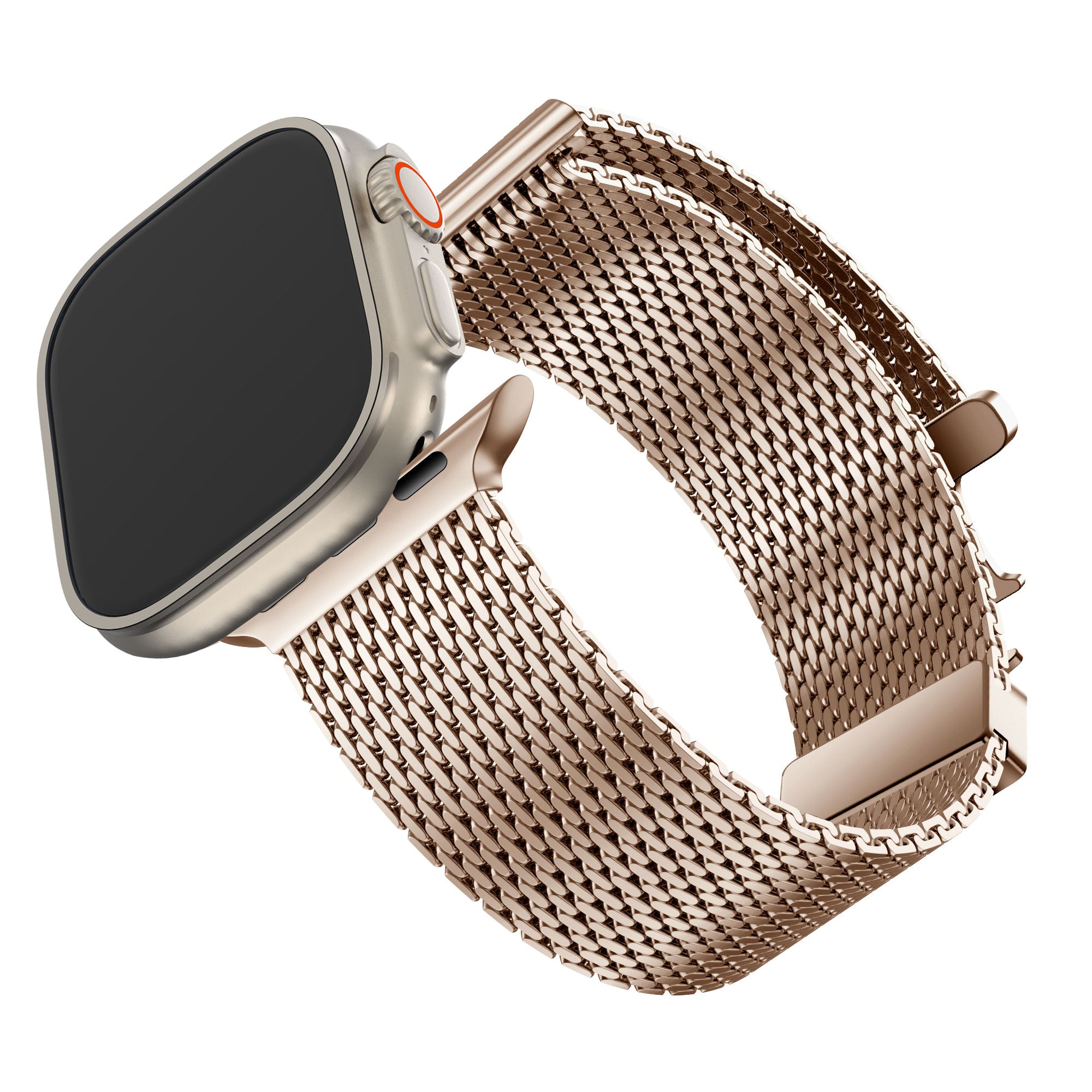 Bandz Correa milanesa Loop con hebilla-P Apple Watch Ultra (oro rosado)