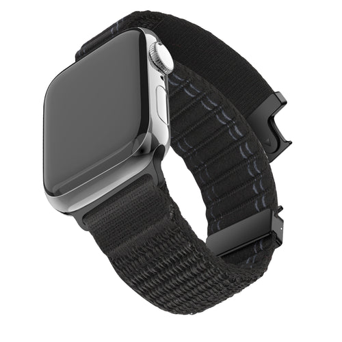 Bandz Correa nylon 'Deluxe' con hebilla-P Apple Watch Ultra (negro)