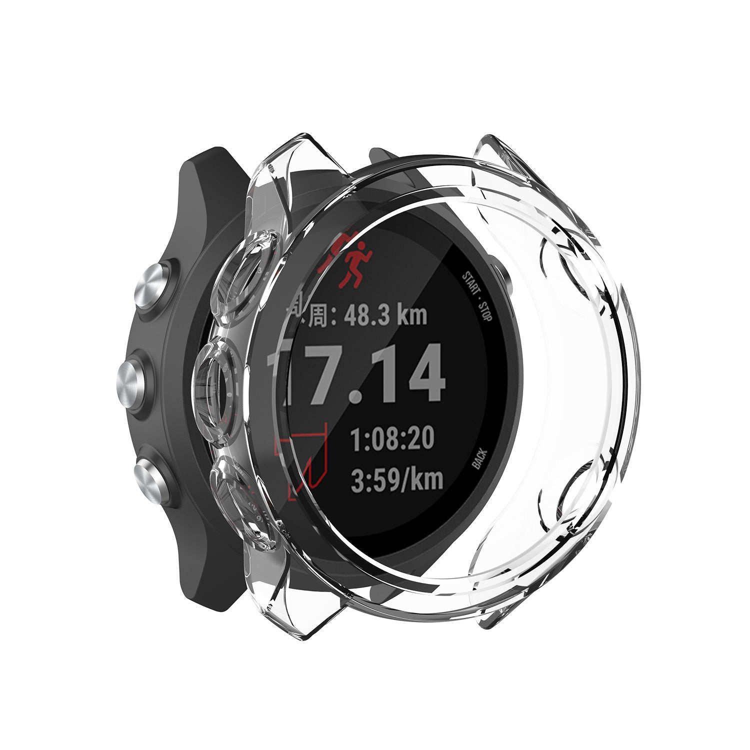 Funda TPU Garmin Forerunner 645 (transparente)