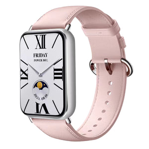 Correa cuero Xiaomi Smart Band 8 Pro (rosa)