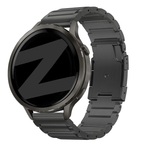 vivoactive 4s titanium link band black