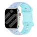 Correa silicona con flores Apple Watch (azul claro/azul hielo)