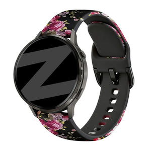Bandz Garmin Approach S12 Silicone Strap 'Pink Flower'