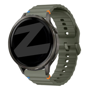 Bandz Correa silicona 'Wave' Garmin Forerunner 265s (verde militar)