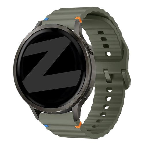 Bandz Correa silicona 'Wave' Garmin Forerunner 265s (verde militar)