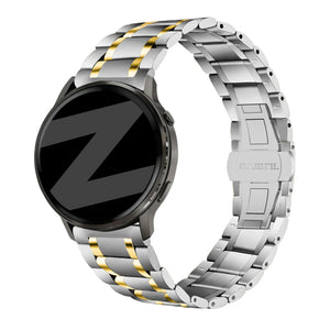 Bandz Correa acero con eslabones 'Deluxe' Garmin Vivoactive 5 (plateado/dorado)