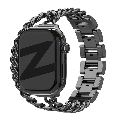 Bandz Correa acero 'Double Tour' Apple Watch (negro)