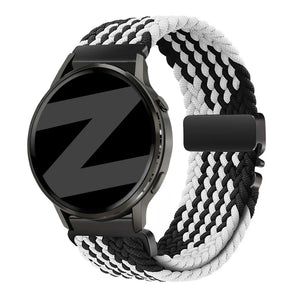Bandz Correa trenzada 'Parachute' Garmin Venu 4 - 45mm (negro/blanco)