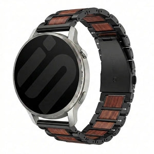 Correa madera/acero Huawei Watch Ultimate (negro)