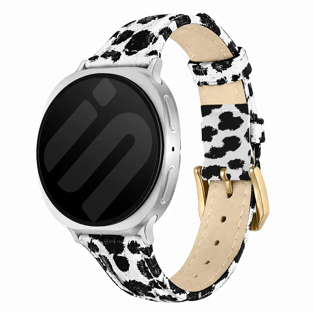 Samsung Galaxy Watch 9 - 40mm Leather Strap (Leopard)