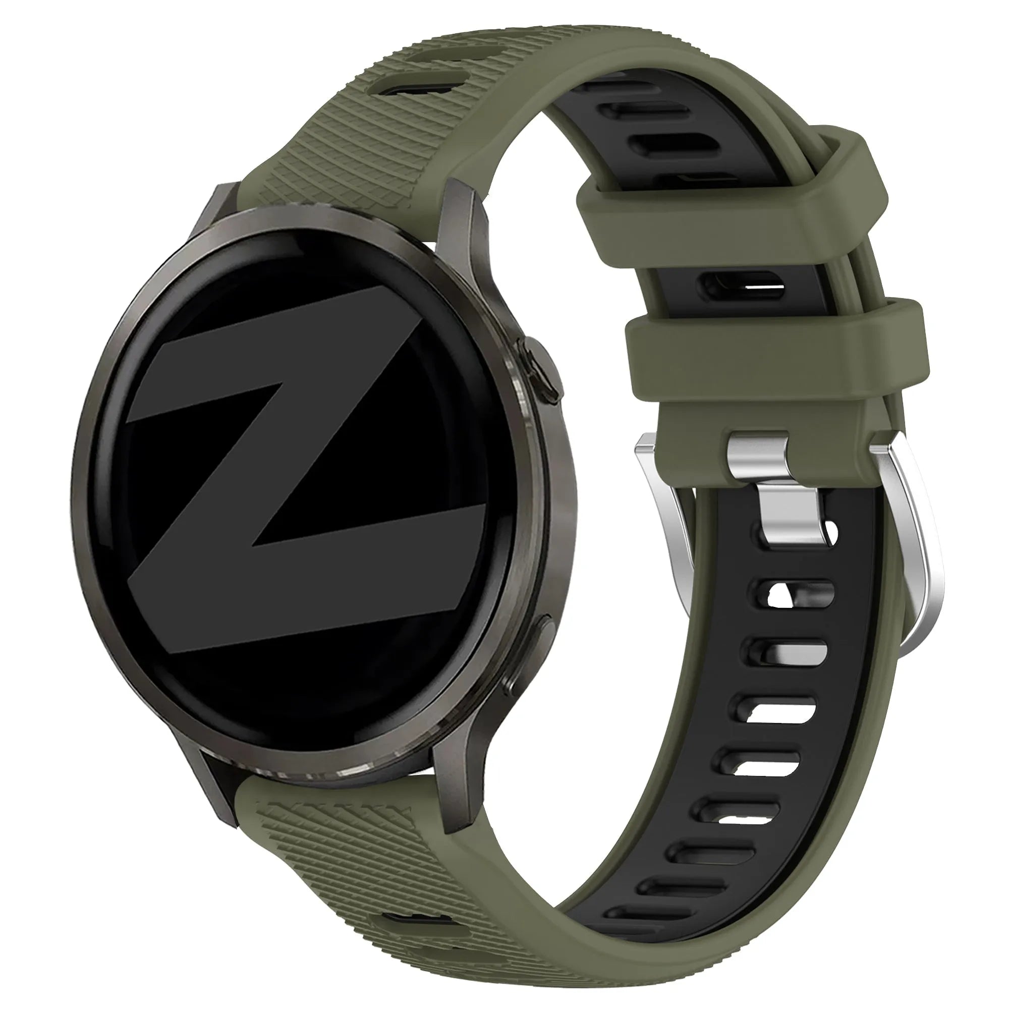 Bandz Correa deportiva con hebilla Garmin Forerunner 265s (verde oliva/negro)