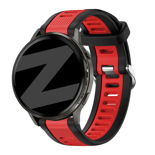 Bandz Correa deportiva 'Doble' con hebilla Garmin Venu 4 - 45mm (negro/rojo)