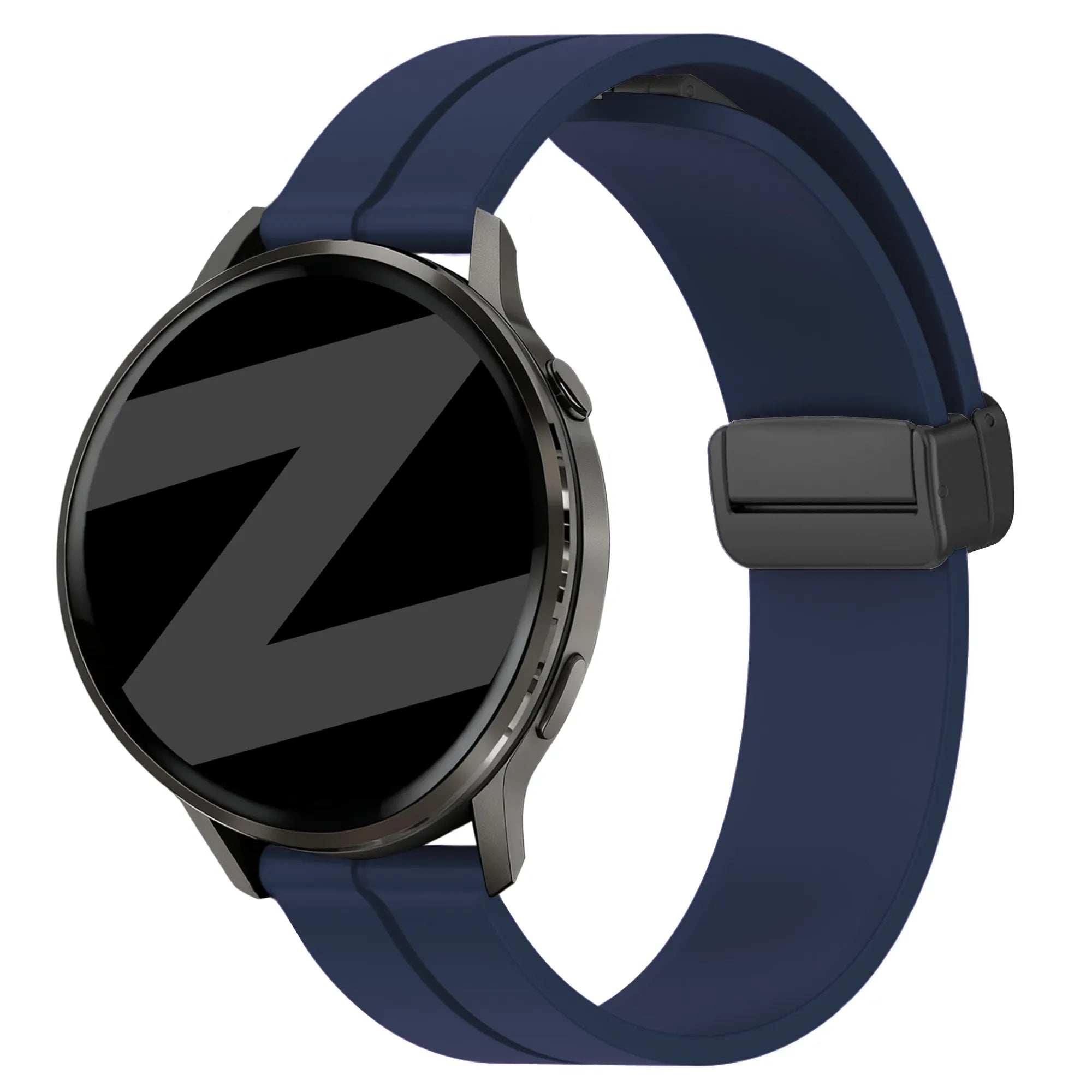 Bandz Garmin Forerunner 255 Silicone Strap with D-Buckle (Dark Blue)