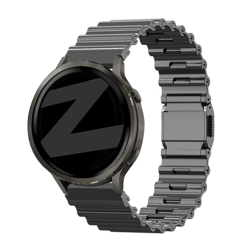Bandz OnePlus Watch 3 Premium Steel Strap 'Ocean' (Titanium Grey)
