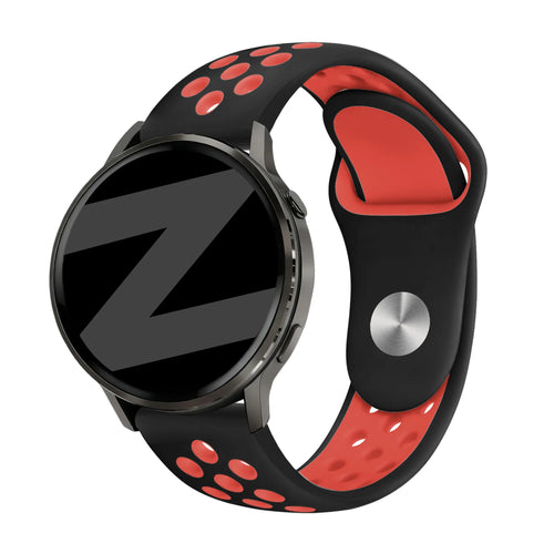 Bandz Garmin Venu Sport Strap 'Deluxe' (Black/Red)