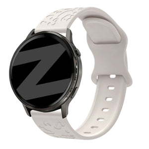 Bandz Correa silicona 'Leopard' Garmin Vivomove Trend (blanco estrella)