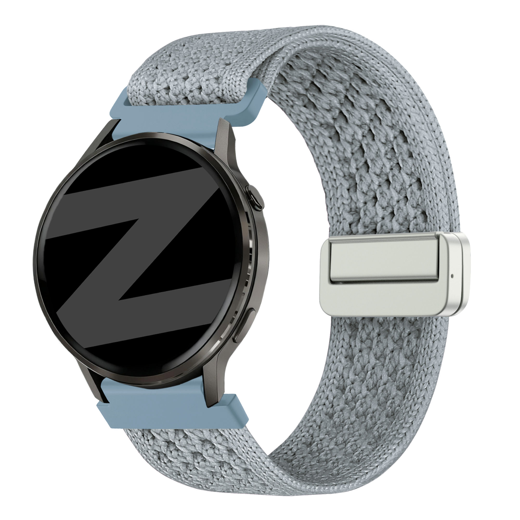 Bandz Withings ScanWatch 2 - 38mm Vintage Nylon Strap (Light Blue)
