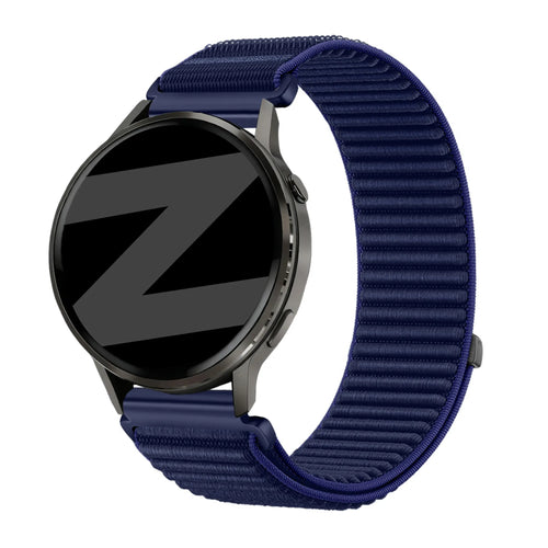Bandz Correa nylon 'Wave' Garmin Venu 4 - 45mm (azul oscuro)