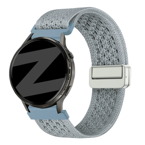 Bandz Garmin Vivomove Style Vintage Nylon Strap (Light Blue)