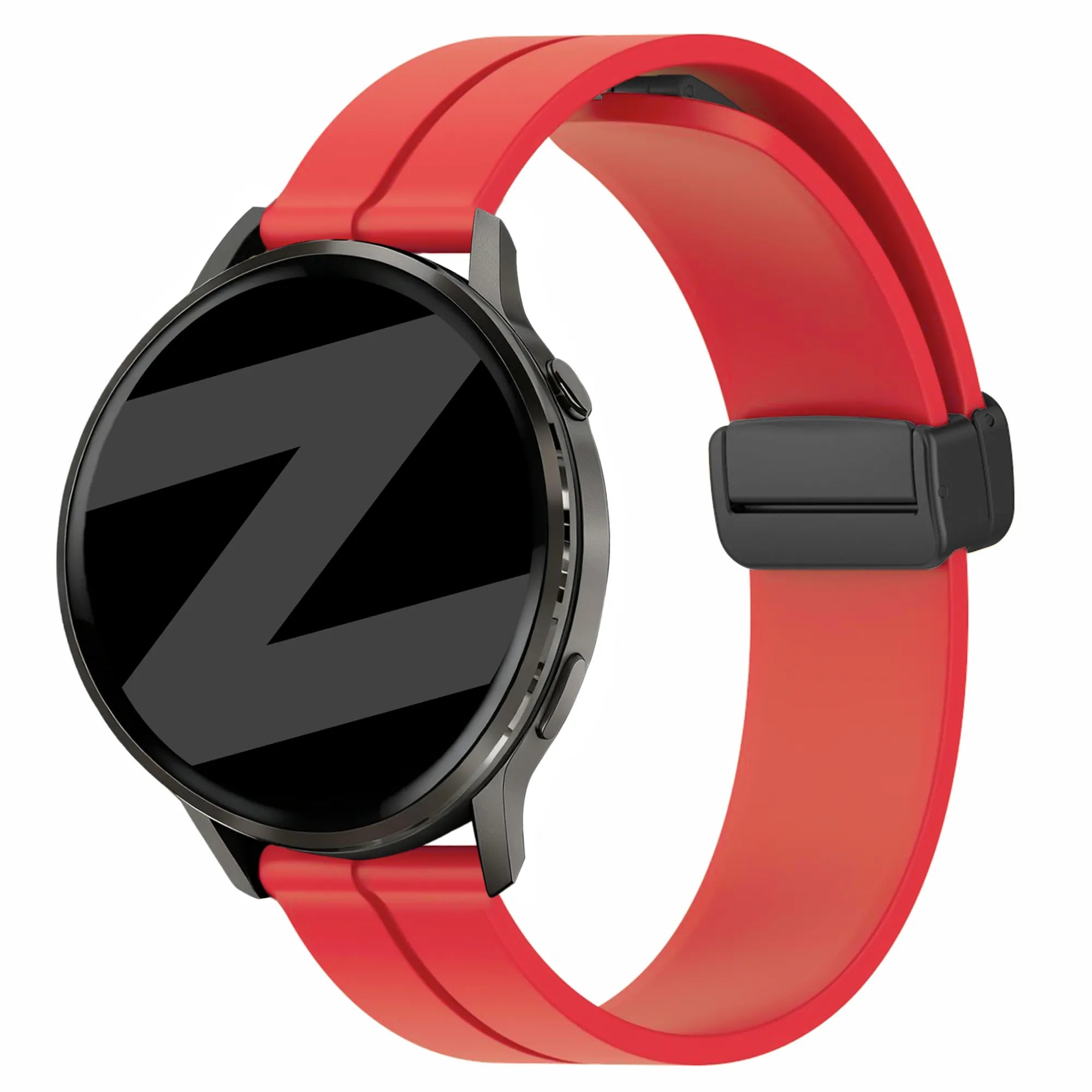 Bandz Garmin Forerunner 265 Silicone Strap with D-Buckle (Red)