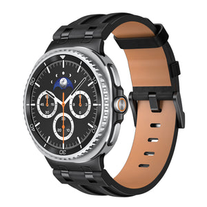 Correa cuero sólida Samsung Galaxy Watch 9 - 40mm (negro)
