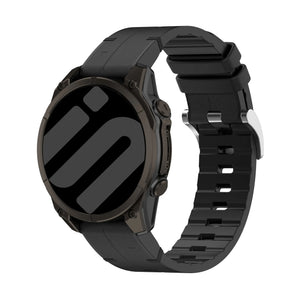 Correa cuero híbrida Garmin Forerunner 965 (negro)