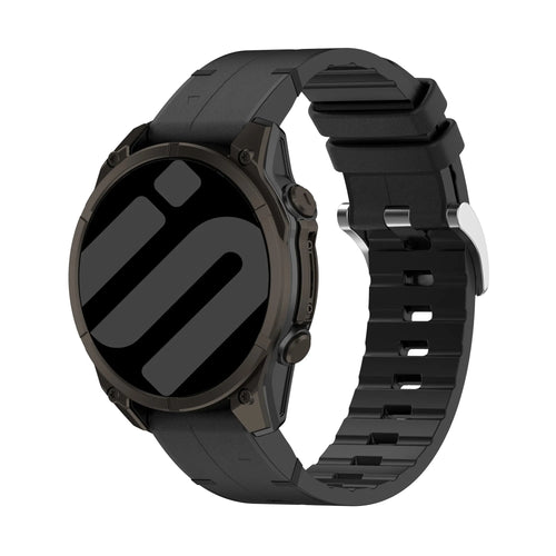 Correa cuero híbrida Garmin Forerunner 965 (negro)