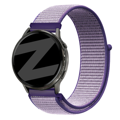 Bandz Garmin Forerunner 570 - 42mm Nylon Loop Strap (Blue)