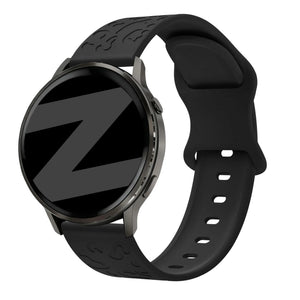 Bandz Garmin Vivomove HR Silicone Strap 'Leopard' (Black)