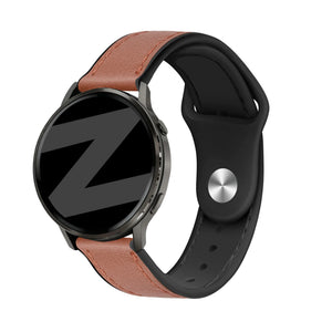 Bandz Correa cuero 'Híbrida' Garmin Venu 4 - 45mm (marrón)