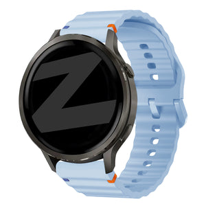 Bandz Garmin Forerunner 265 Silicone Strap 'Wave' (Light Blue)