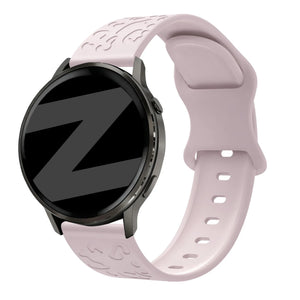 Bandz Garmin Vivomove Luxe Silicone Strap 'Leopard' (Pink)