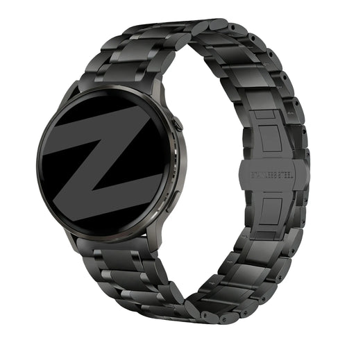 Bandz Correa acero con eslabones 'Deluxe' Garmin Venu (negro)
