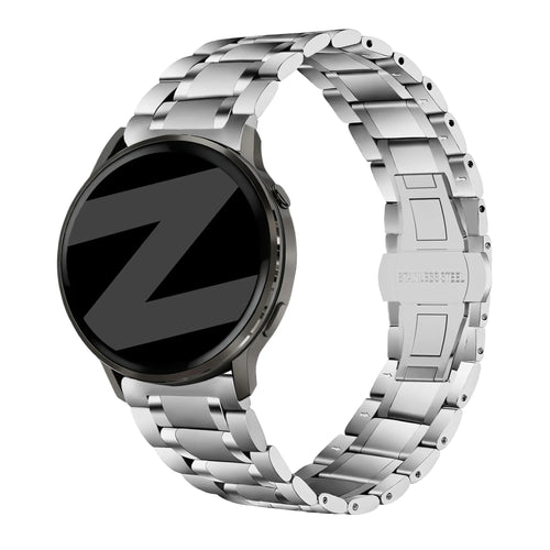 Bandz Correa acero con eslabones 'Deluxe' Garmin Vivoactive 5 (plateado)